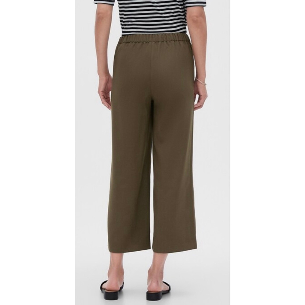Banana Republic Factory NWT wide leg cropped elasticized waist pants size L